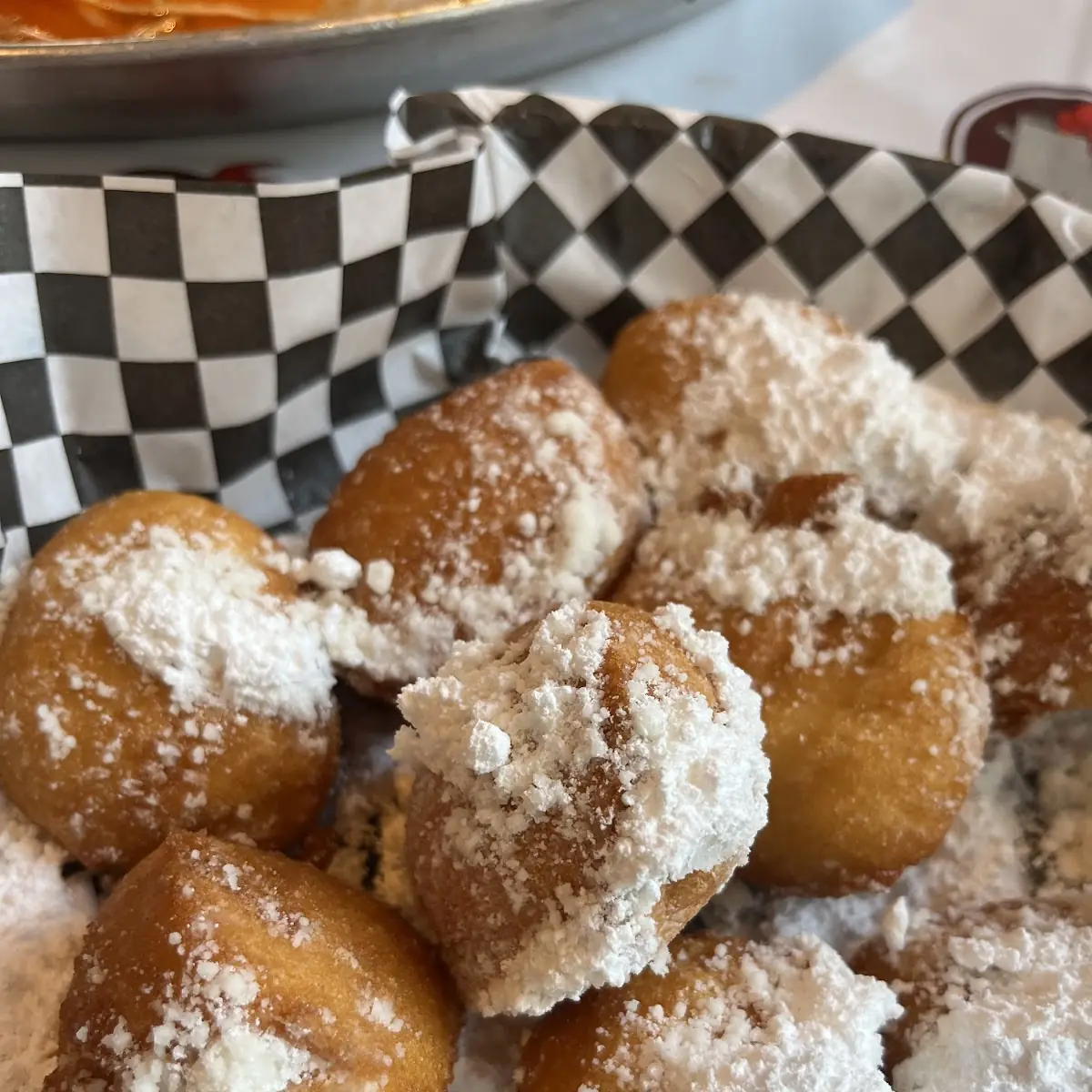 Deep Fried Beignets with Powdered Sugar
