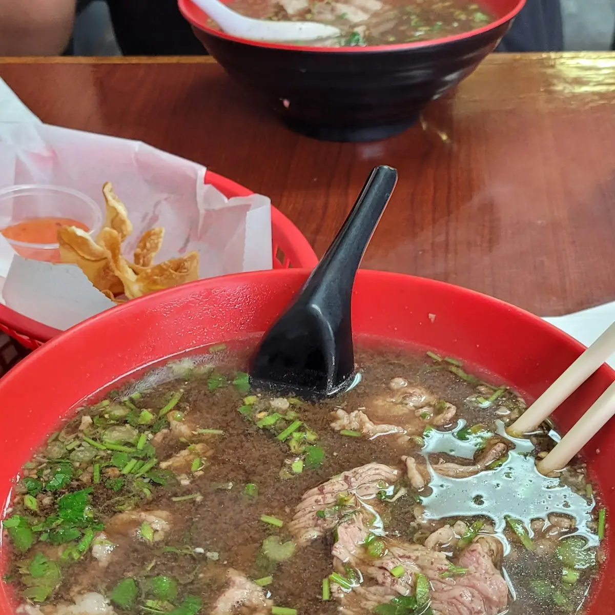 Beef Noodle Soup with Herbs