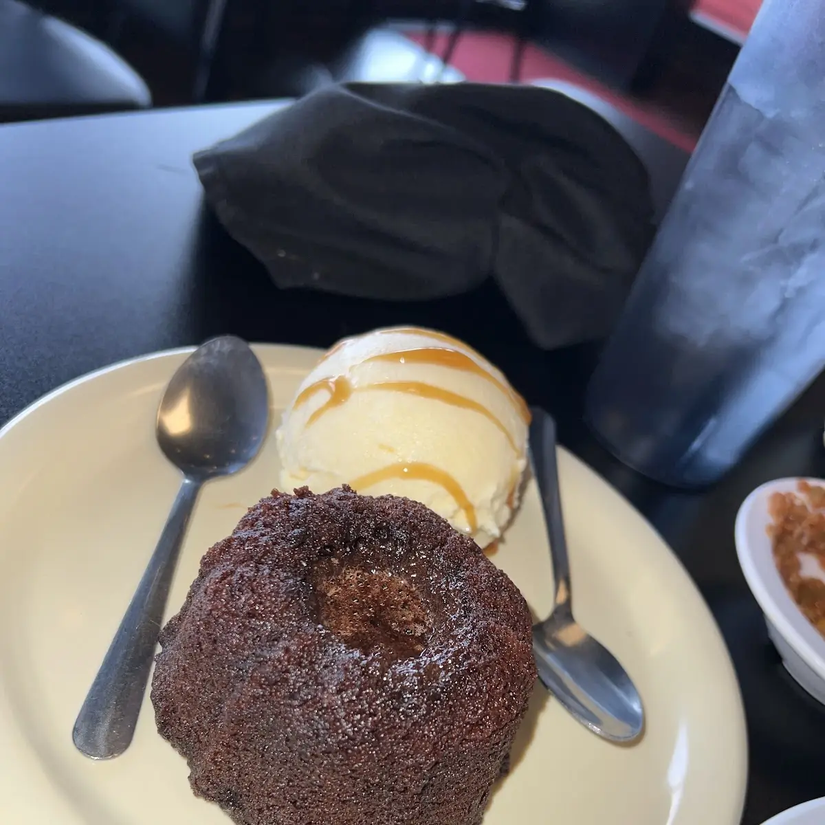 Lava Cake with Ice Cream