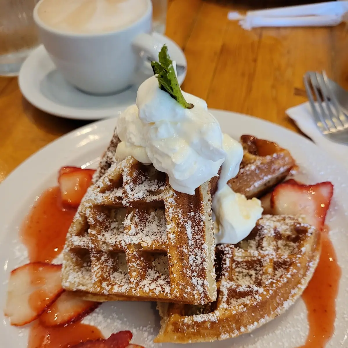 Belgian Waffles Banana