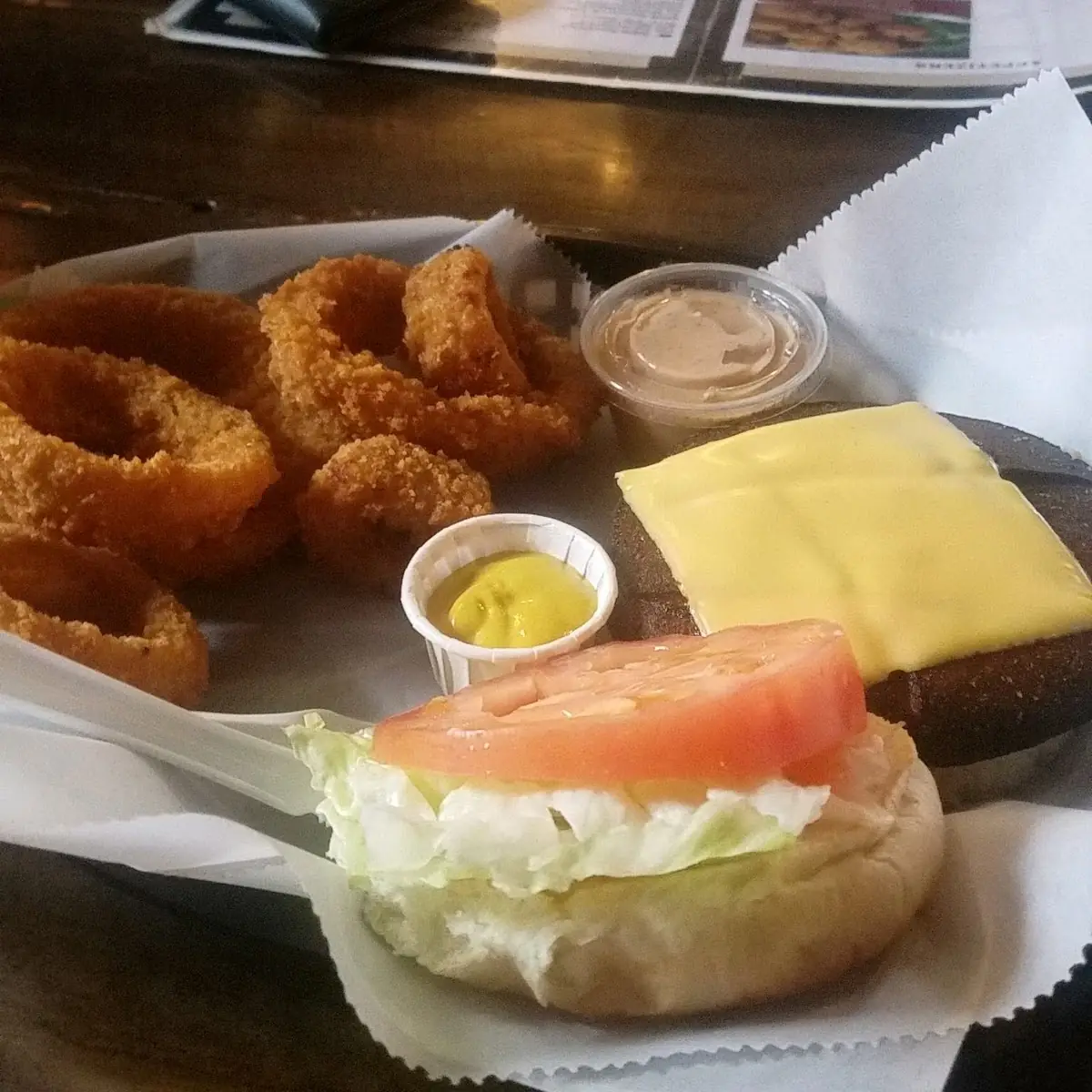 Smoked Bologna and Onion Rings