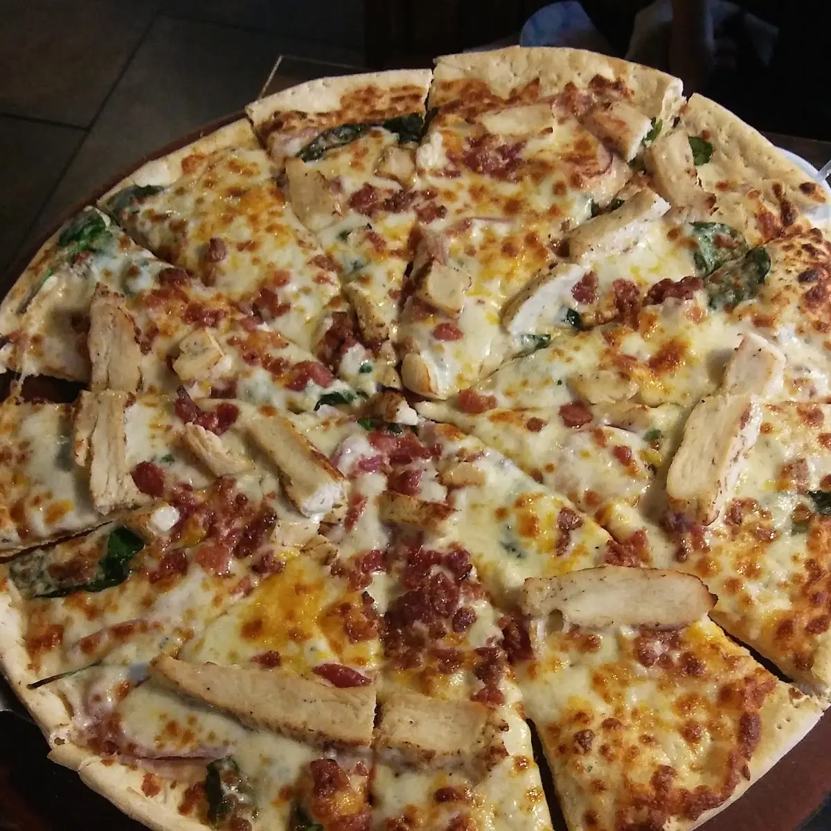 White Chicken Pizza