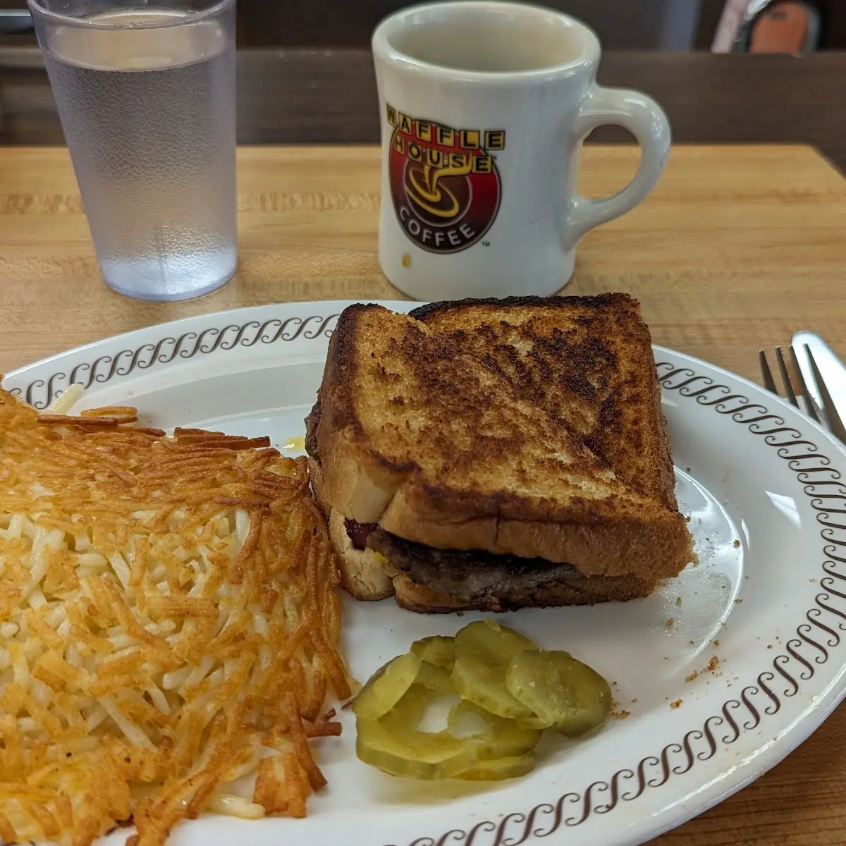 Grilled Cheese with Hashbrowns