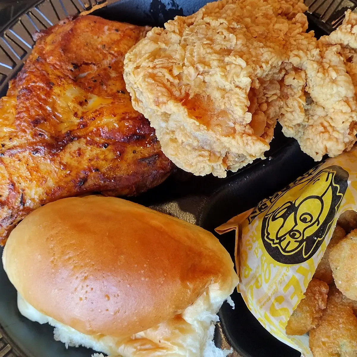 2 Piece Combo Roasted Breast and Fried Thigh with Corn Nuggets