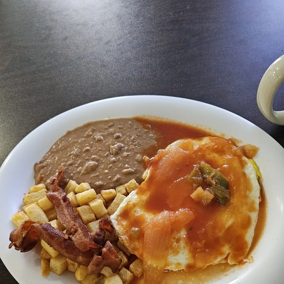 Salsa Rancheros Eggs