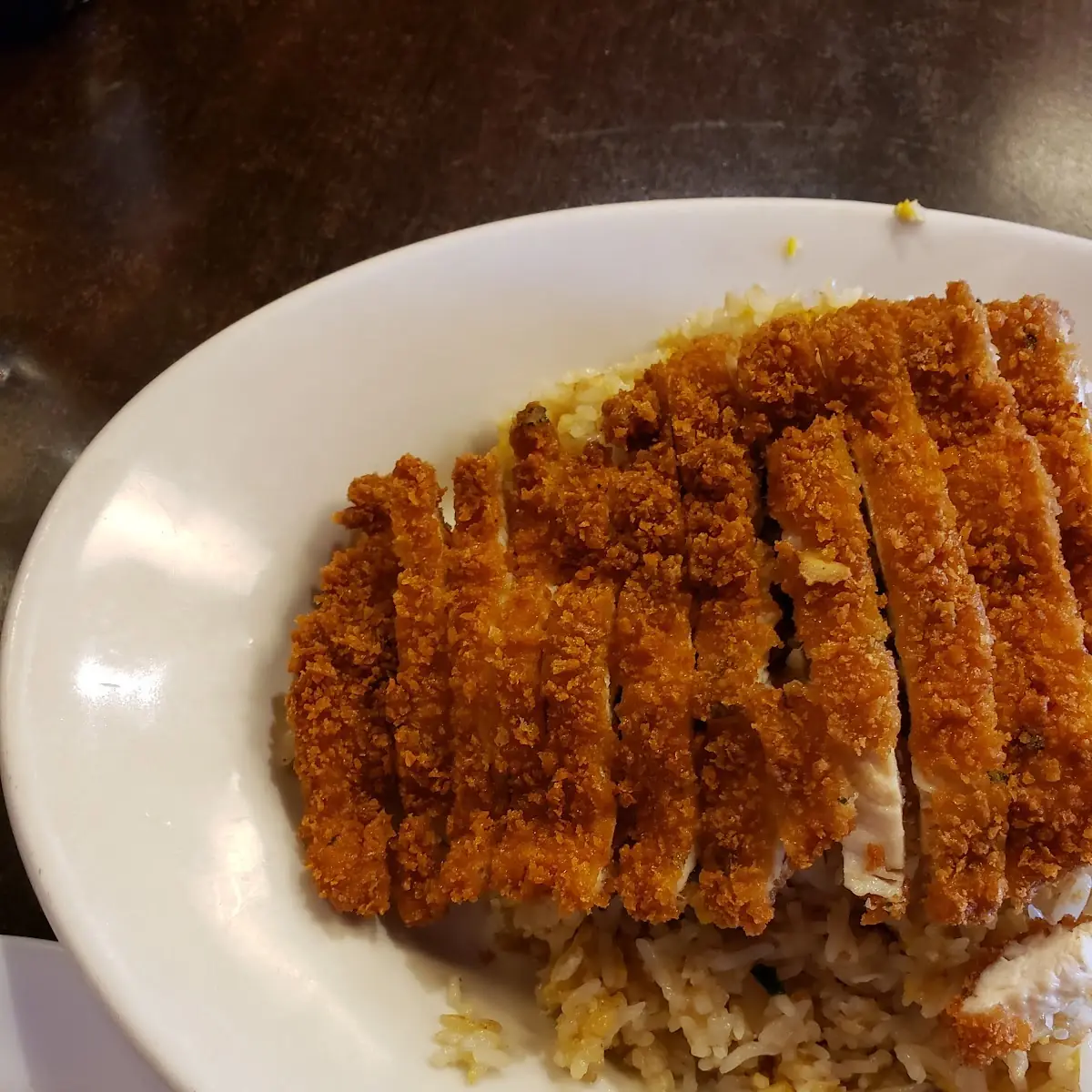 Fried Chicken over Fried Rice