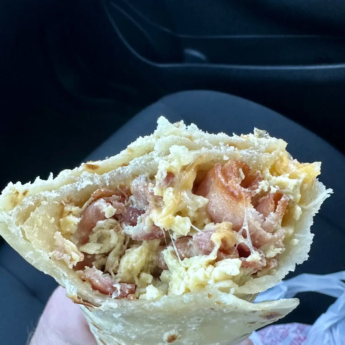 Bacon and Egg Breakfast Burrito