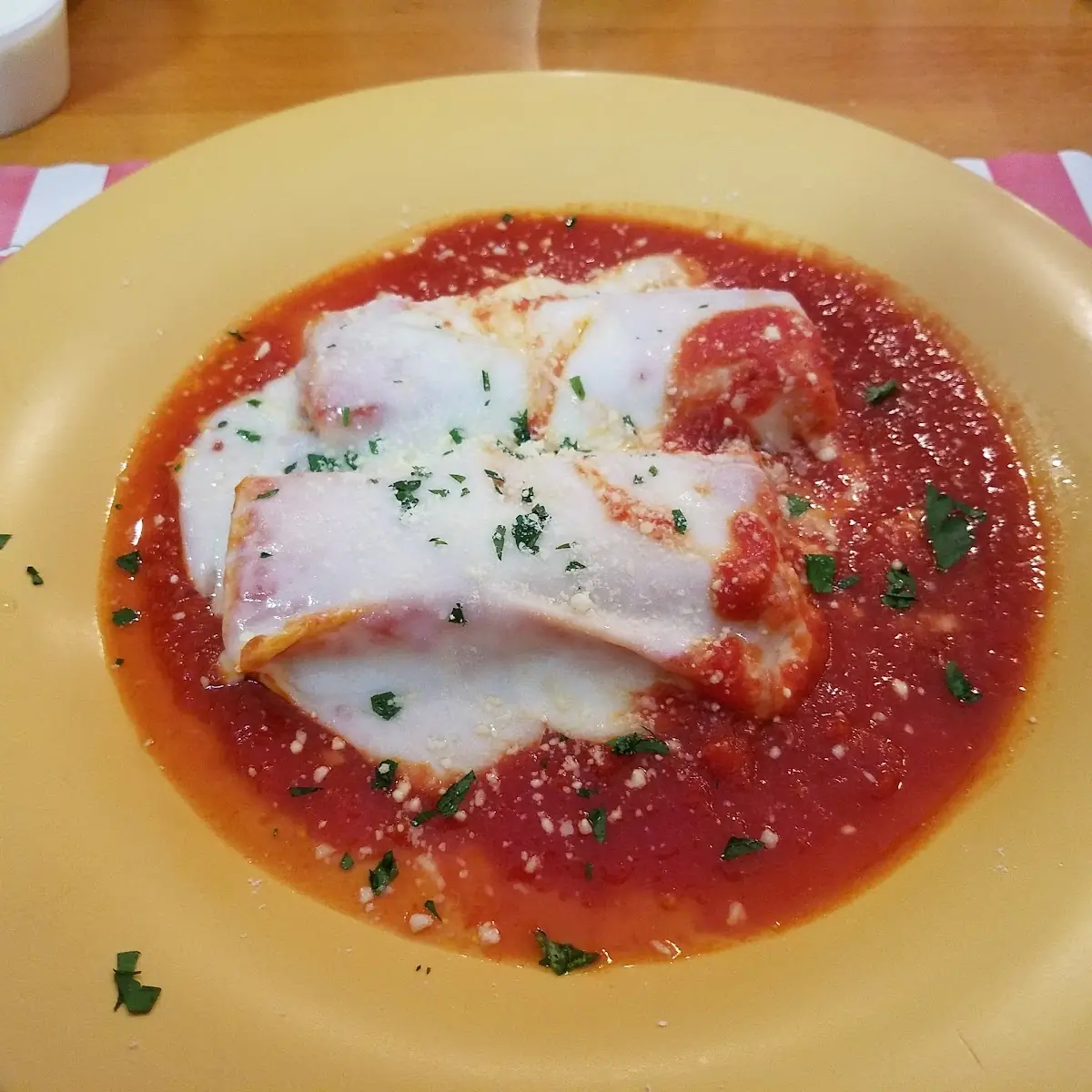Manicotti and Mozzarella Cheese