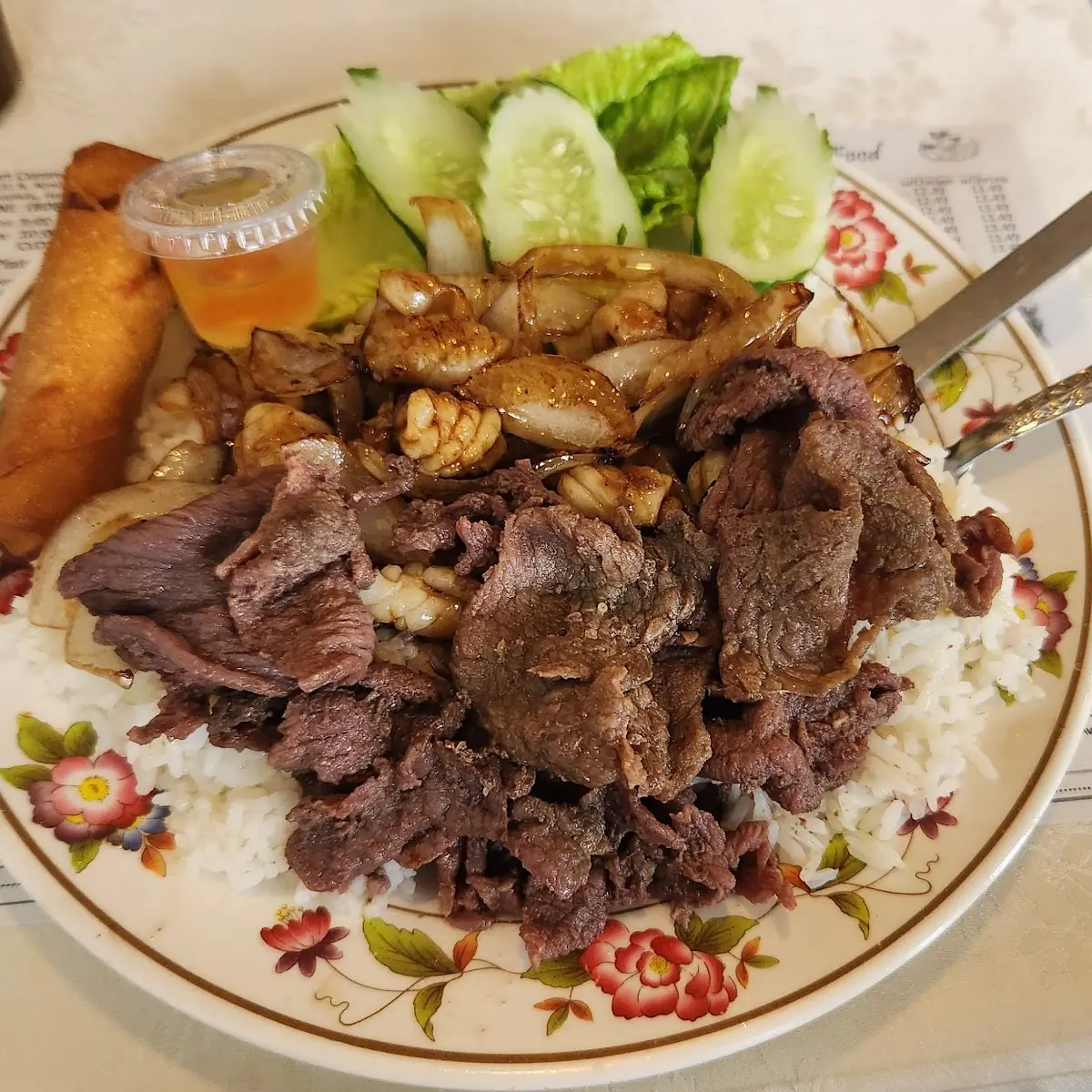 Sate Squid and Beef Teriyaki