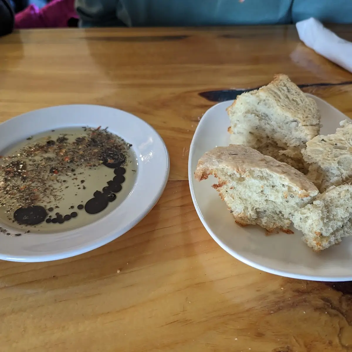 Bread with Balsamic Vinaigrette and Olive Oil