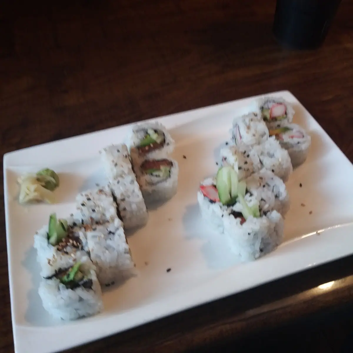 Spicy Tuna Roll and California Roll