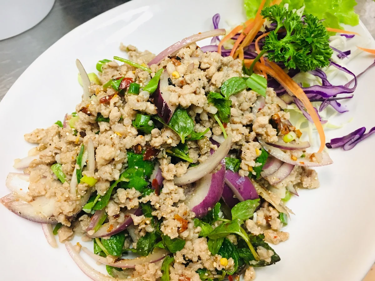 Chicken or Pork Larb, Arundel Thai restaurant (Parkwood)