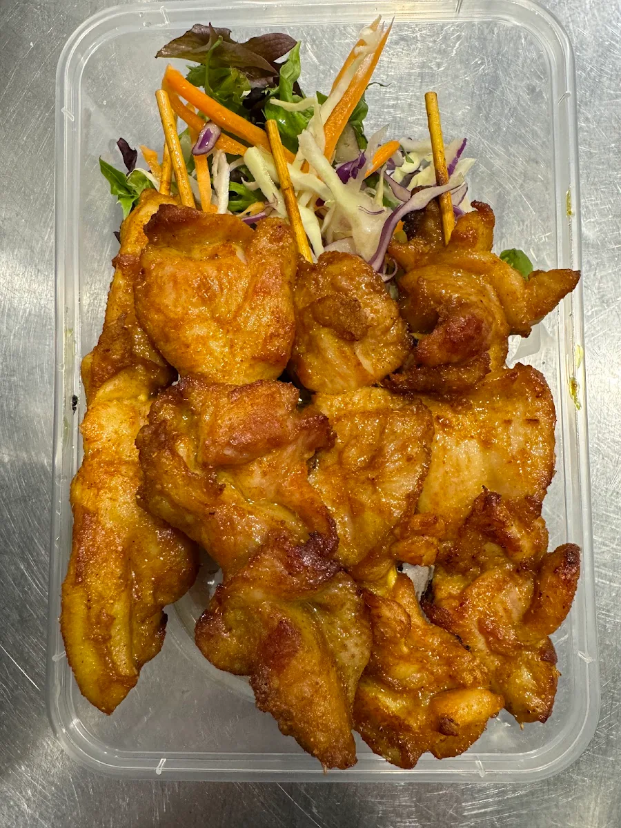Chicken Satay, Arundel Thai restaurant (Parkwood)