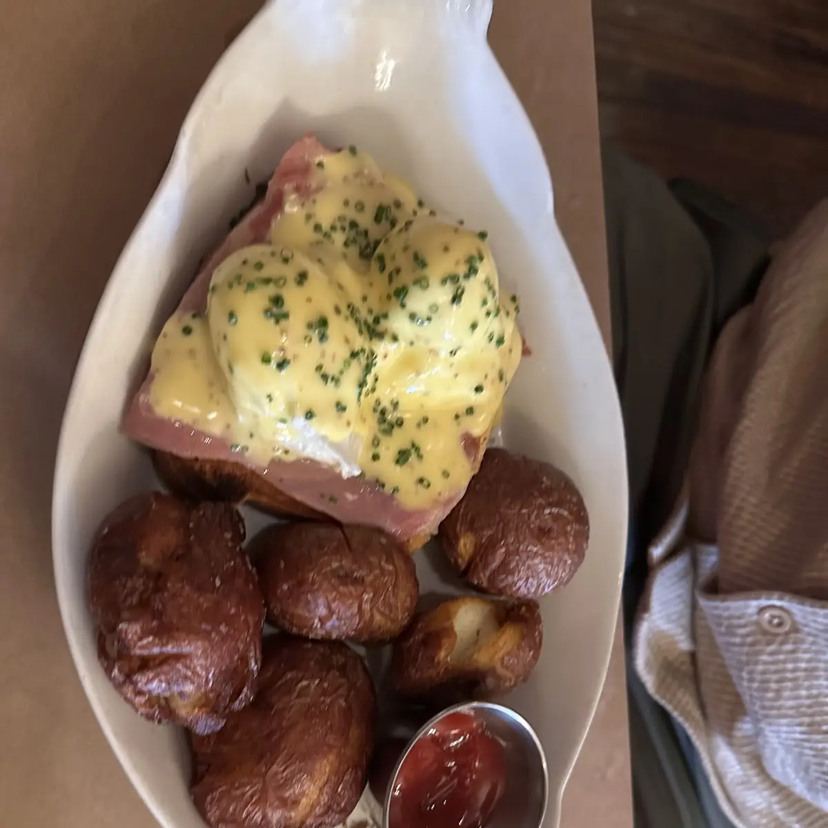 Eggs Benedict with Roasted Potatoes