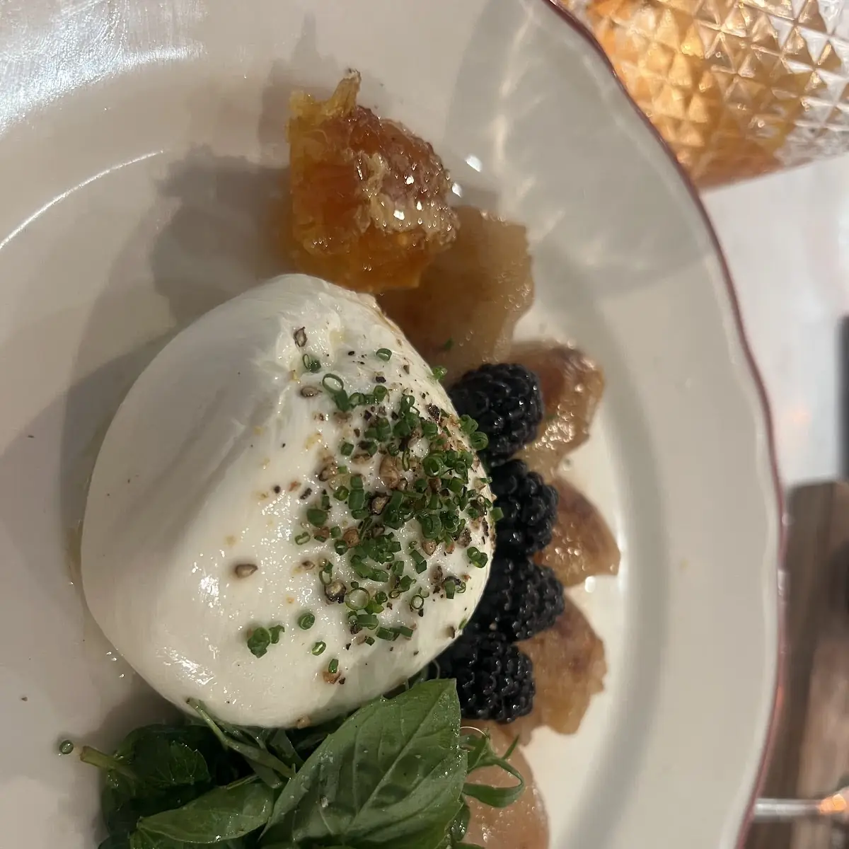 Seasonal Fruit & Burrata