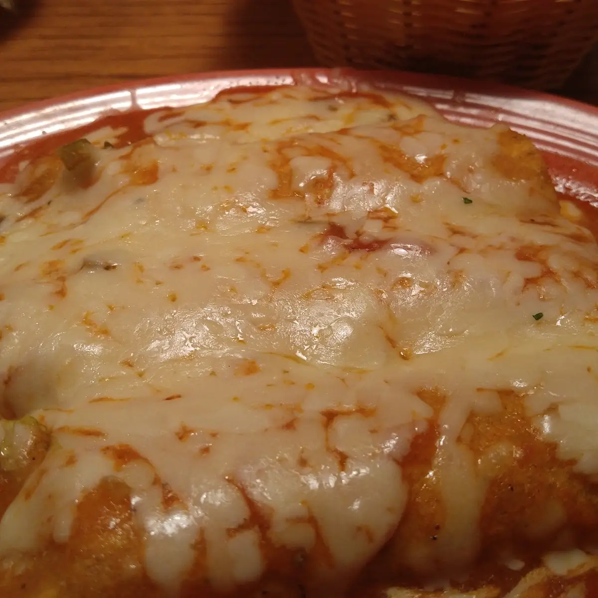Chile Relleno Cheese Enchilada Rice and Beans