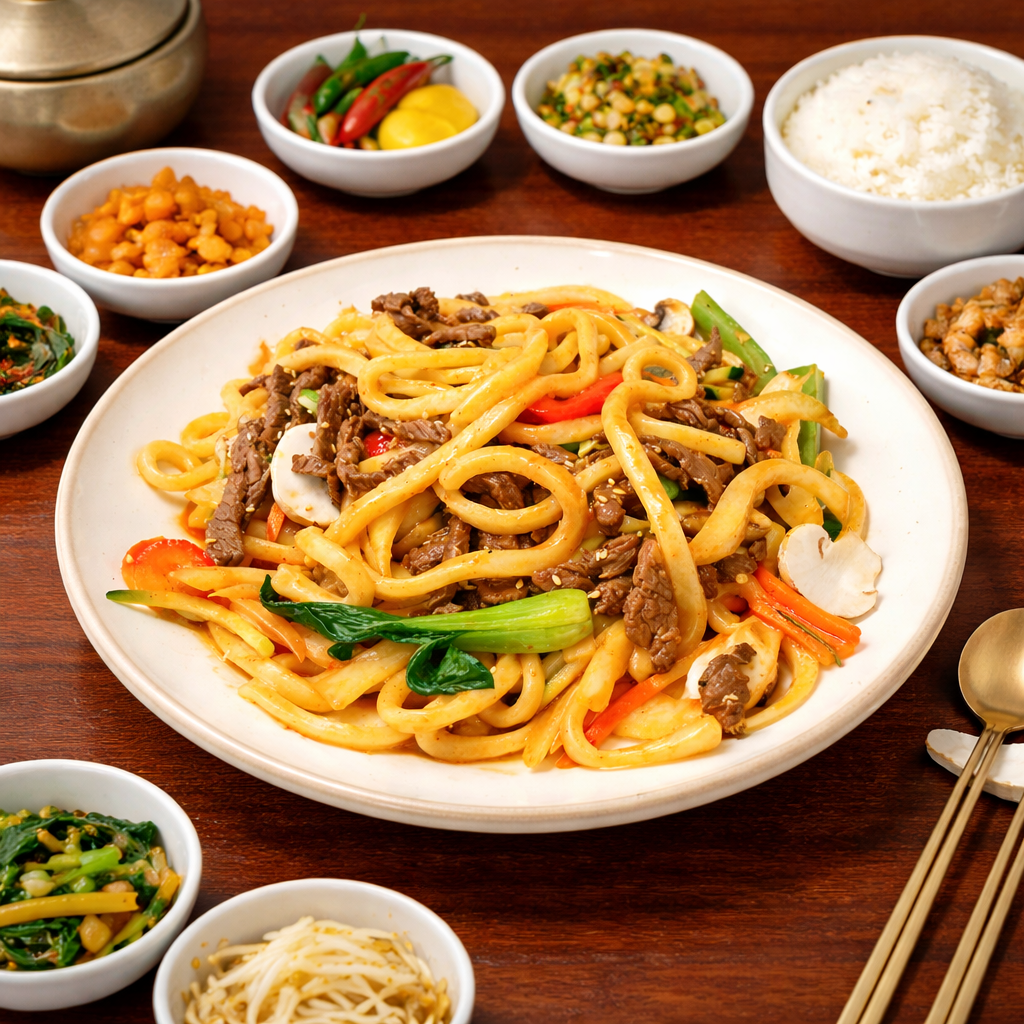 Beef Bokeum U-Don, Jeon Ju Hyang Korean Restaurant UnionVille