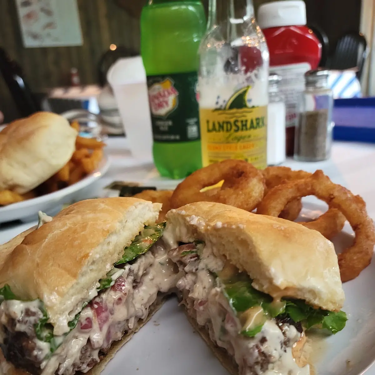 Crab Rangoon Stuffed Burger