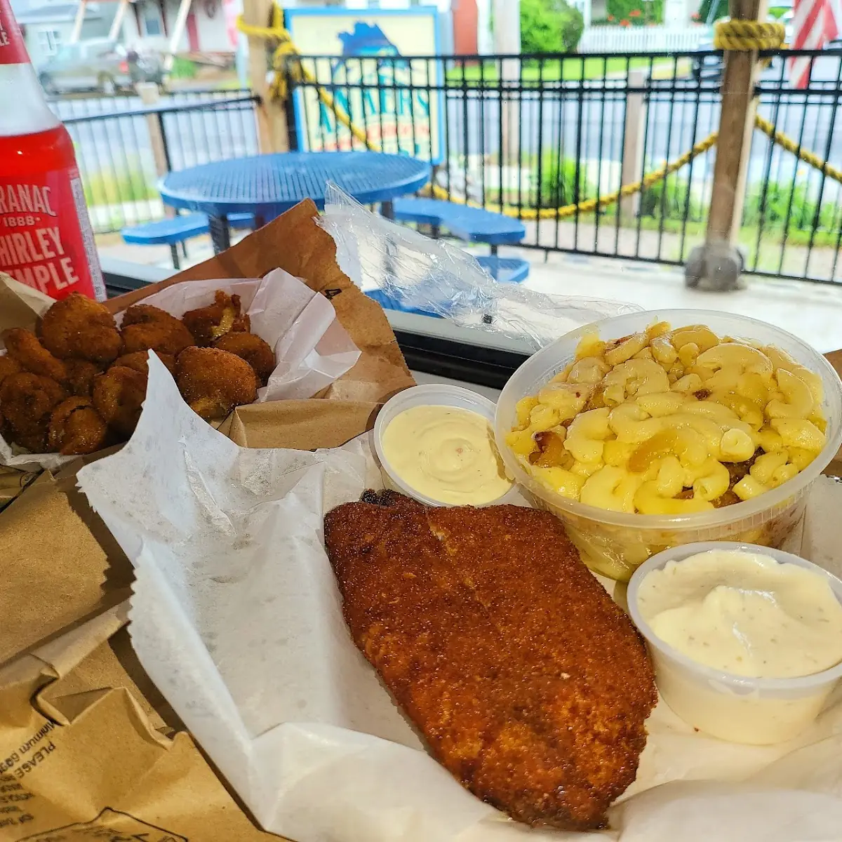 Blue Fish Fried Fried Mushrooms Mac&Cheese