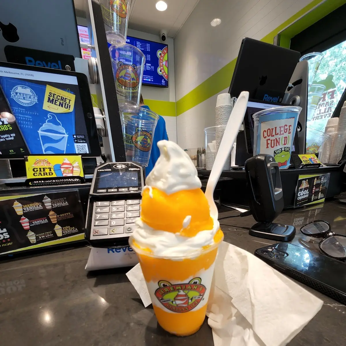 Orange Smash and Vanilla Ice Cream