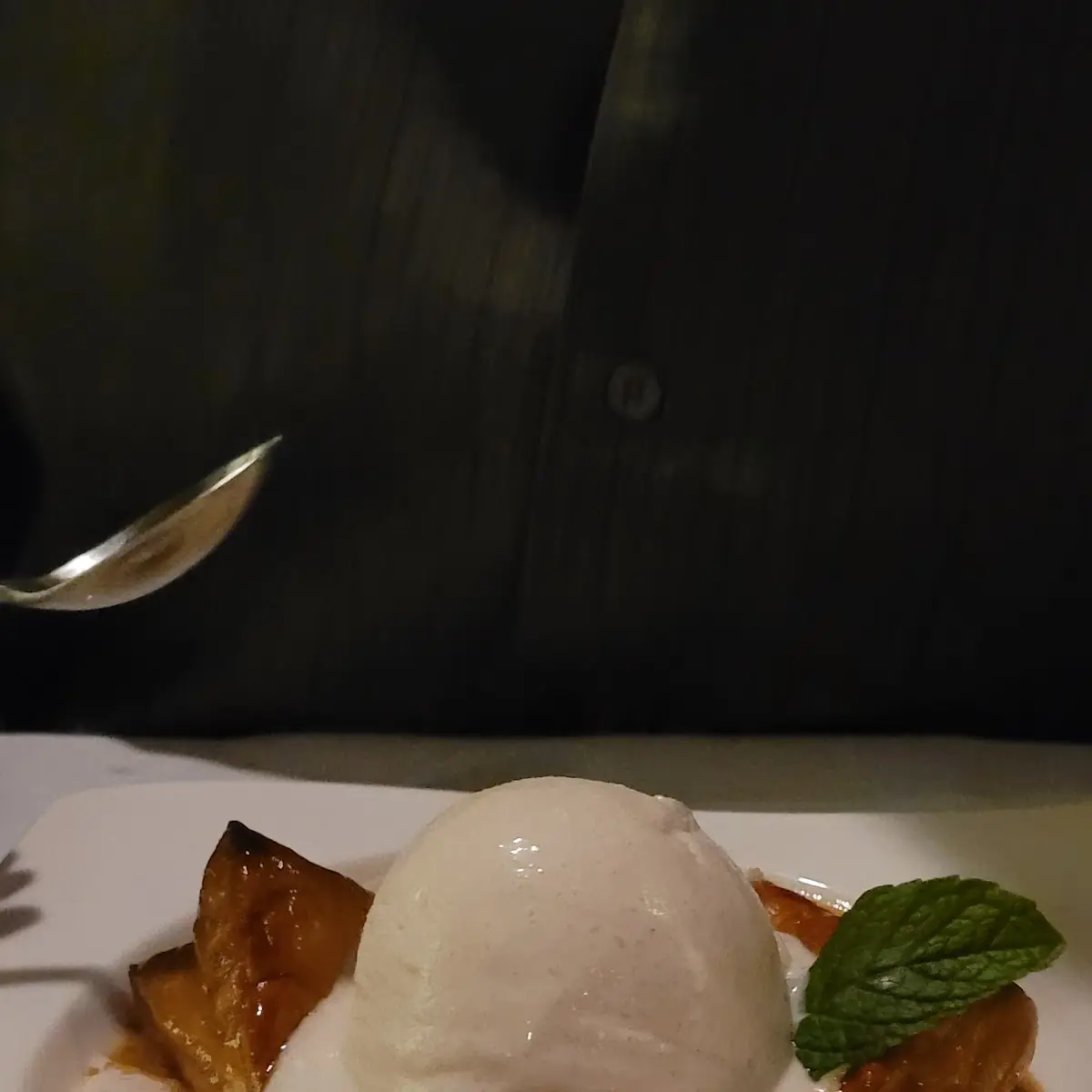 Apple Strudel with Vanilla Ice Cream