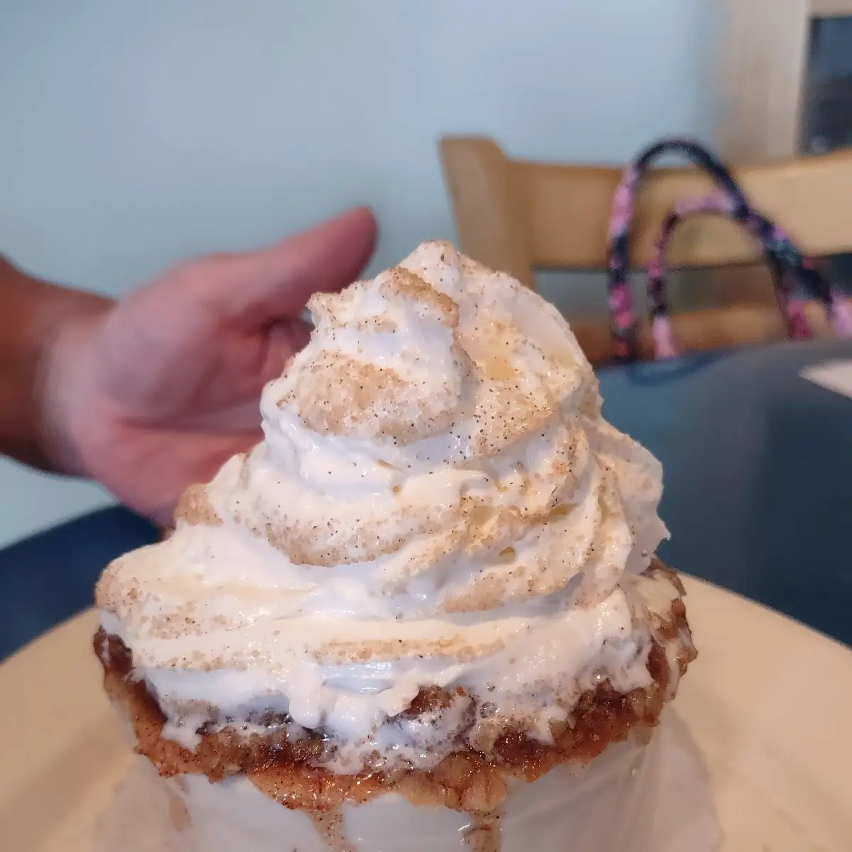 Apple Crisp with Vanilla Ice Cream