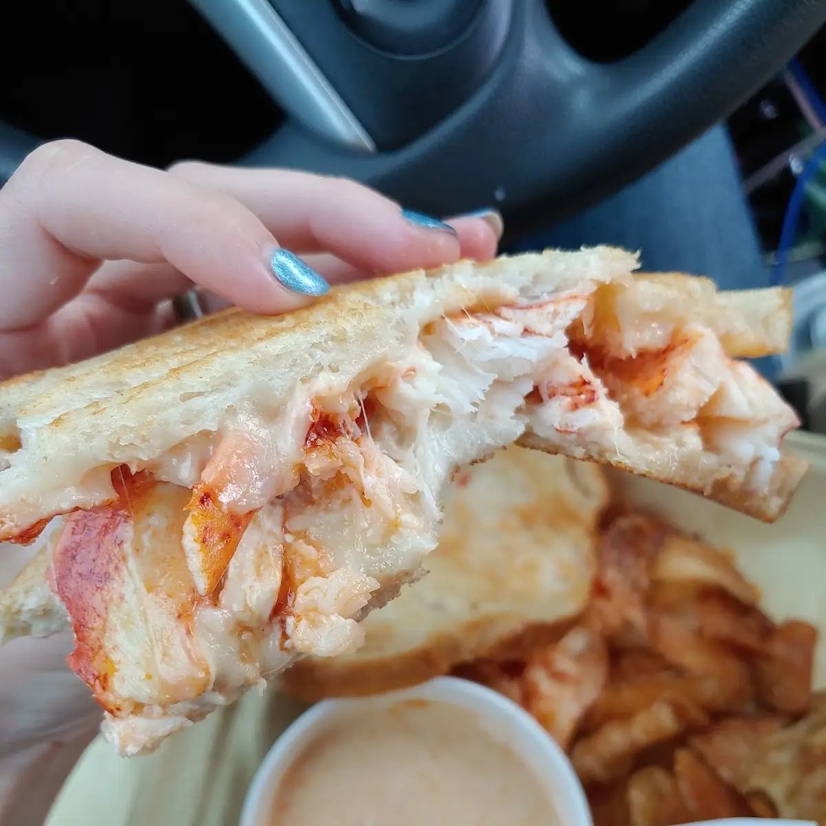 Lobster Grilled Cheese with Lobster Bisque