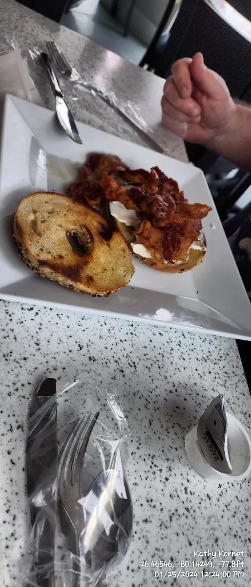 Everything Bagel with Bacon