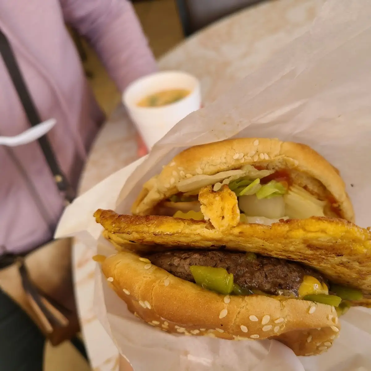 Egg Foo Young Burger