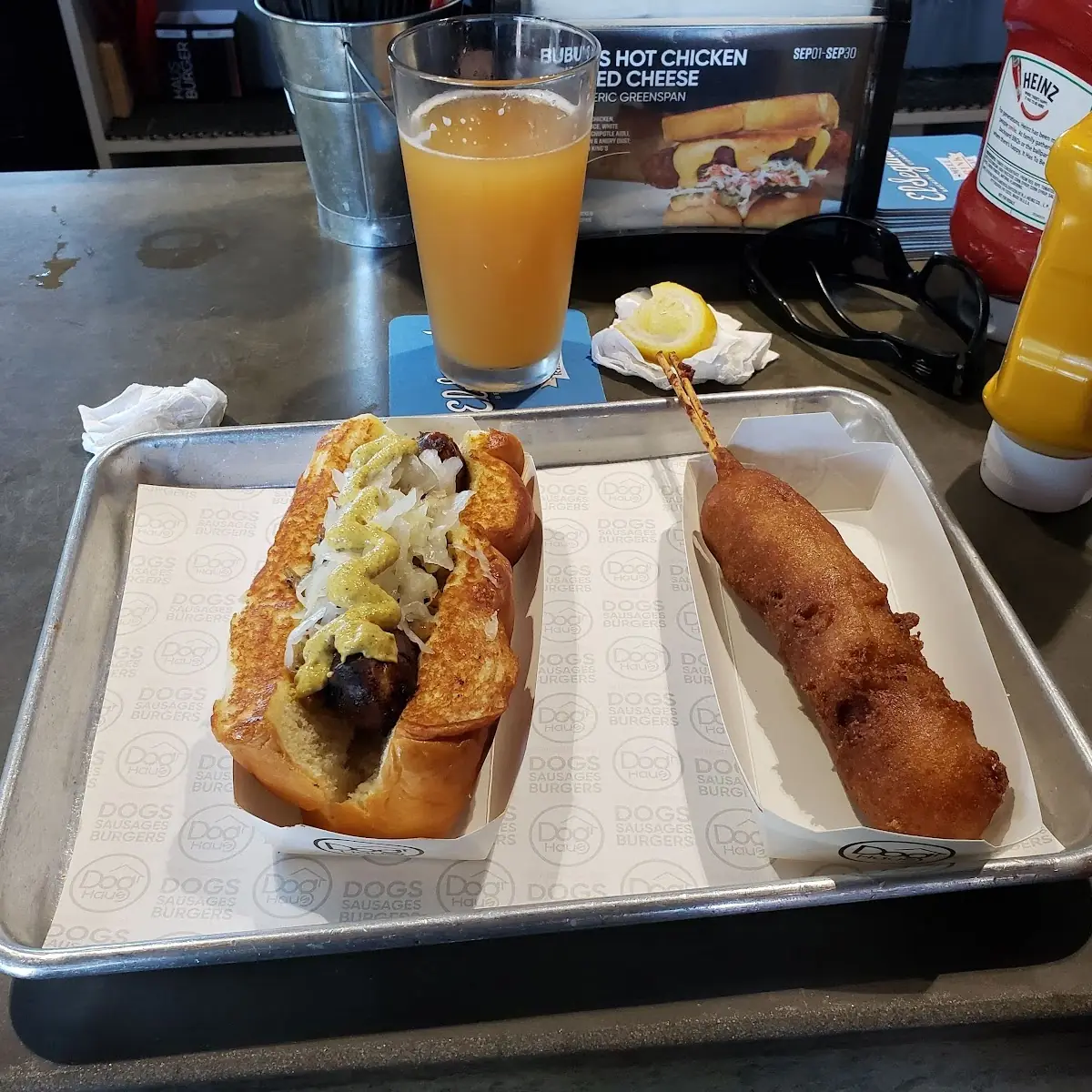 Corn Dog and Das Brat