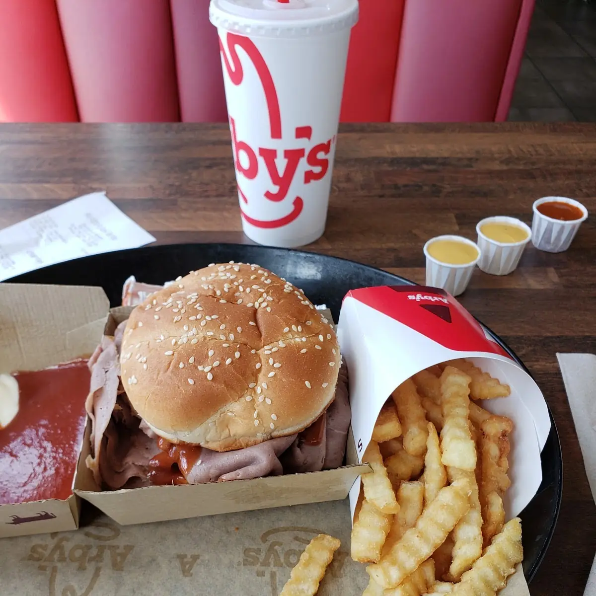 Half Pound Roast Beef Sandwich Combo