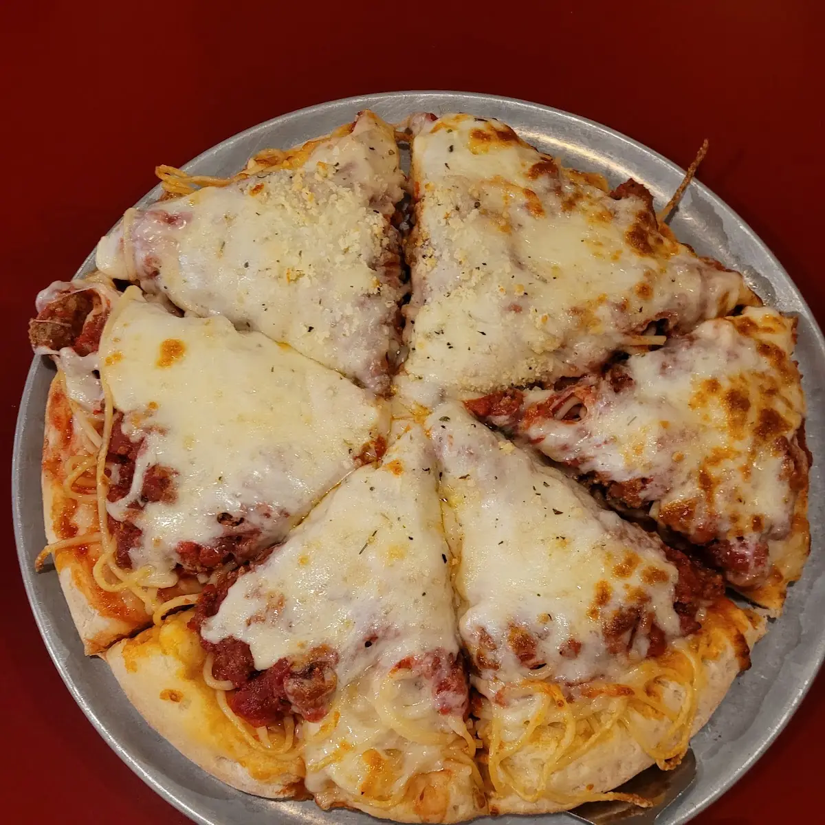 Spaghetti Pizza
