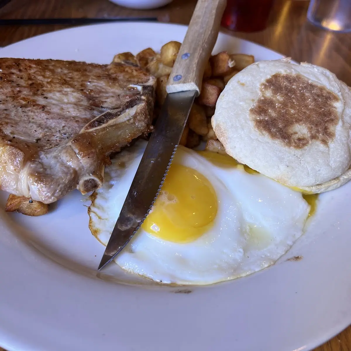 Pork Chop Breakfast