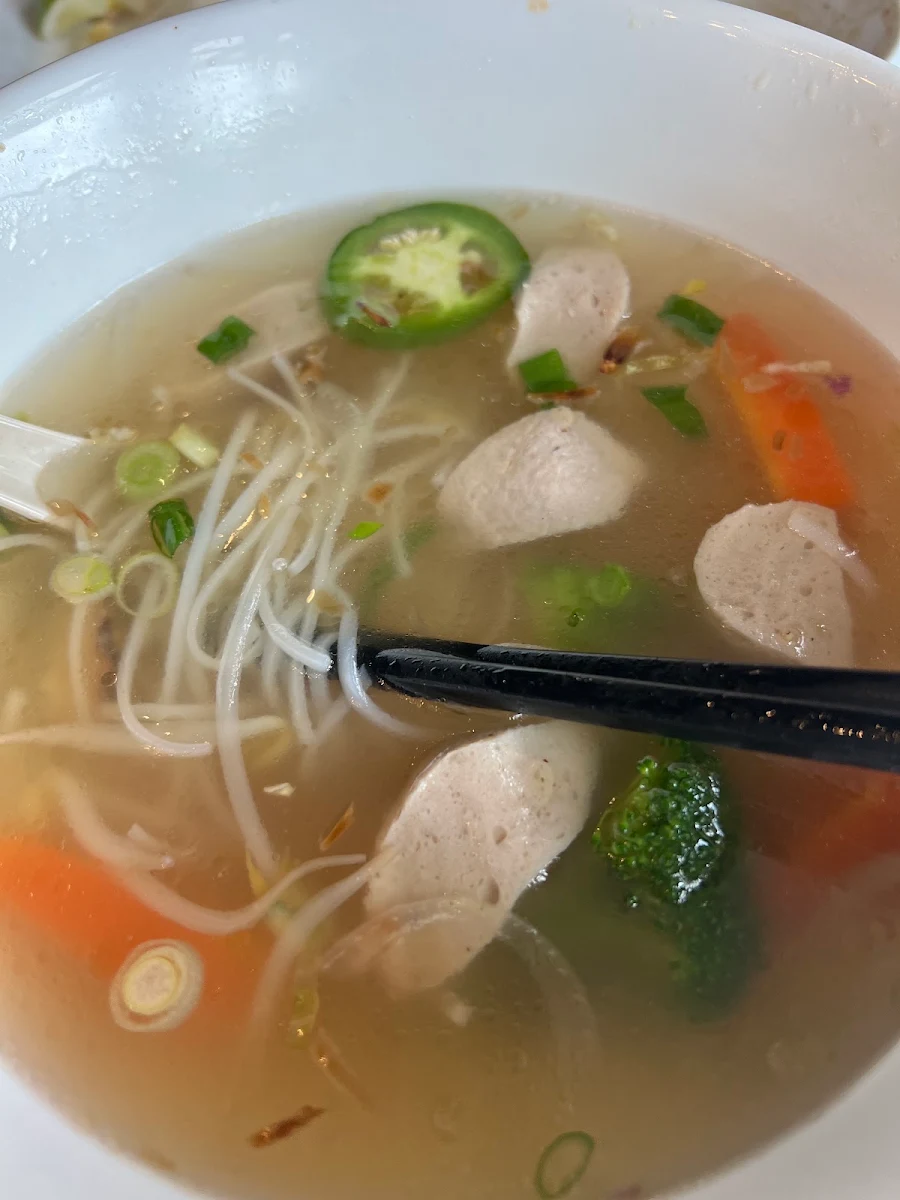 Chicken Ball in Soup No Noodle GÂ Viền, Pho 777 Vietnamese Restaurant Langley