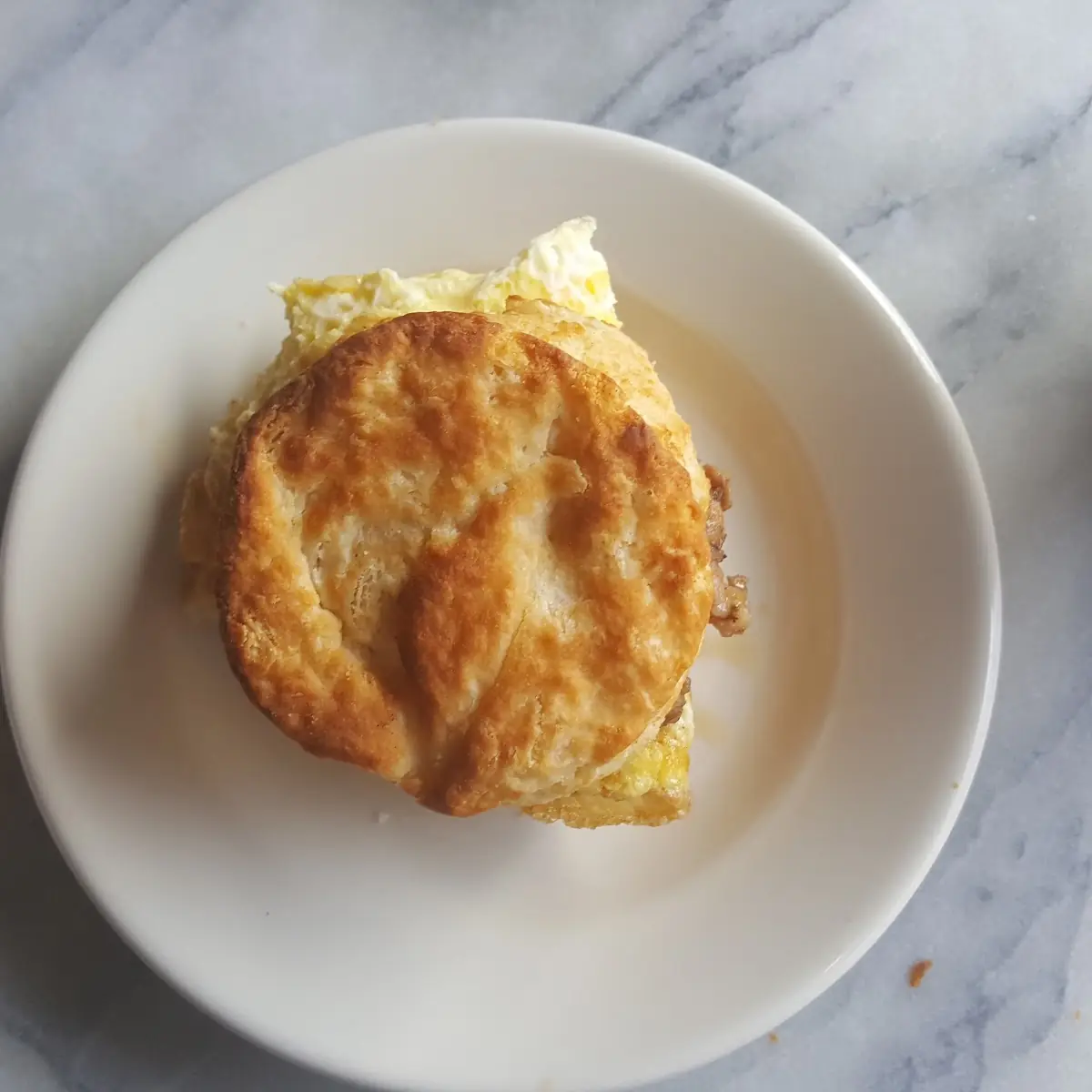 Sausage Egg and Cheese Biscuit