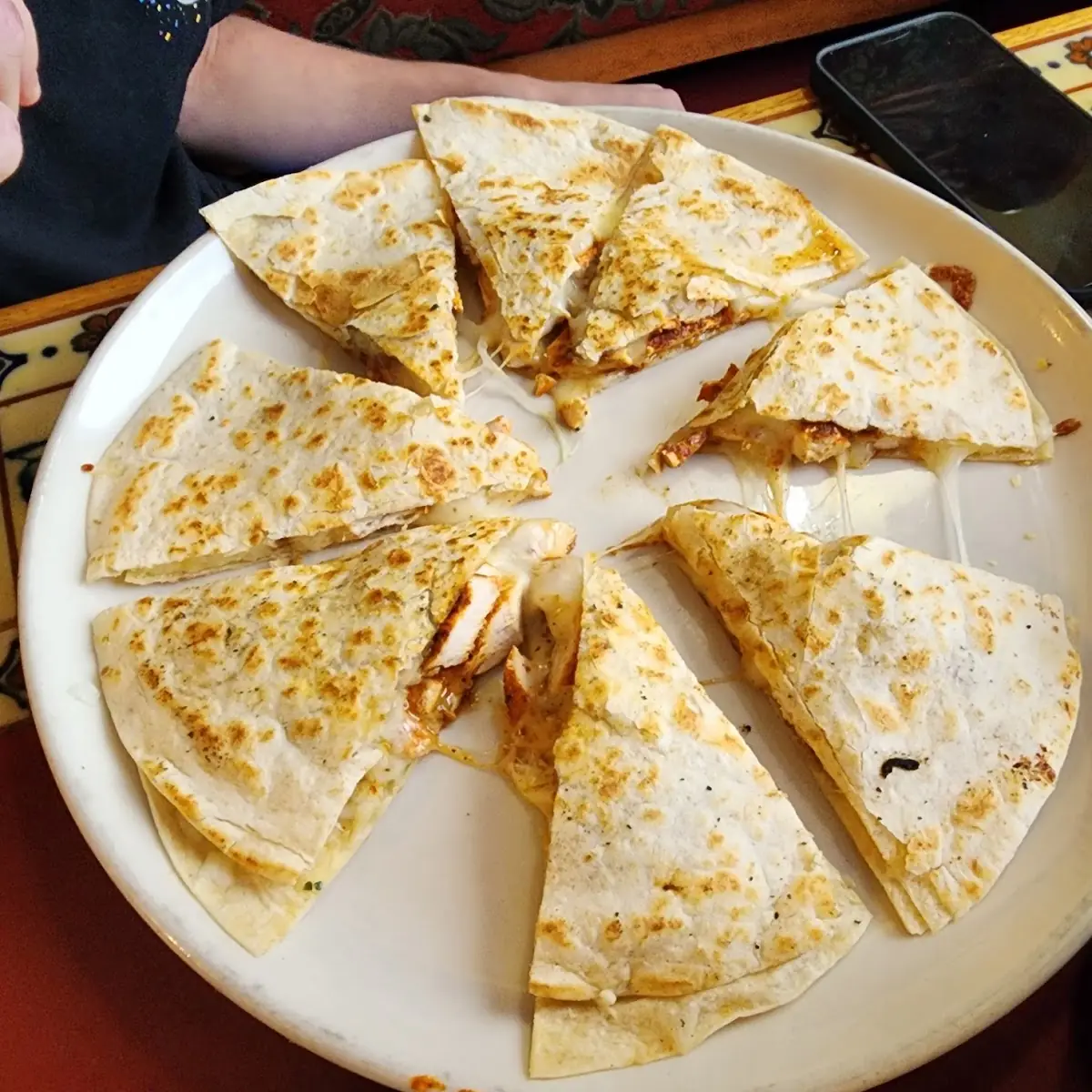 Chicken and Cheese Quesadilla