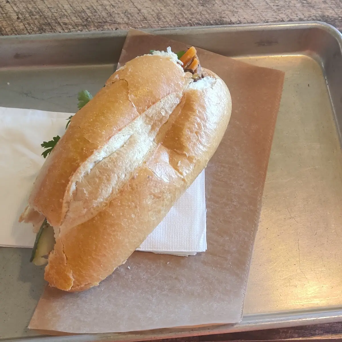 Pan Fried Chicken Banh MI