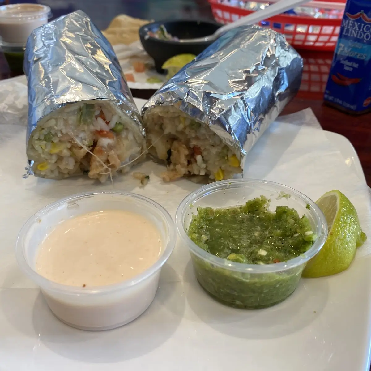 Beef Burrito with Salsa