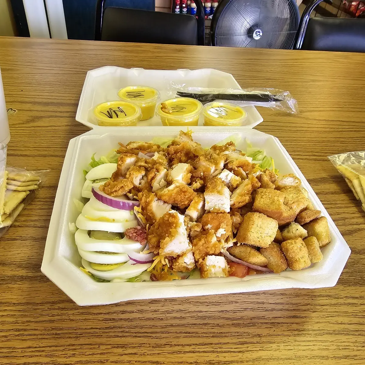 Fried Chicken Tender Salad