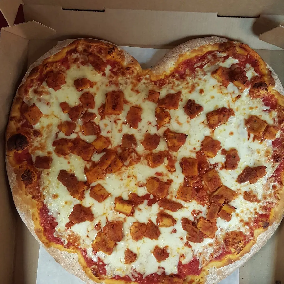 Heart Shaped Pizza
