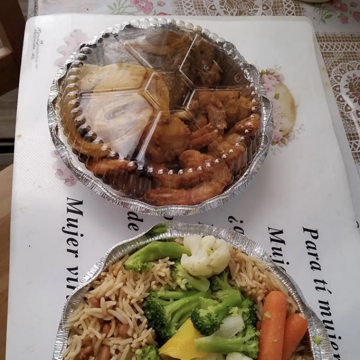 Fried Tilapia Vegetable Fried Rice