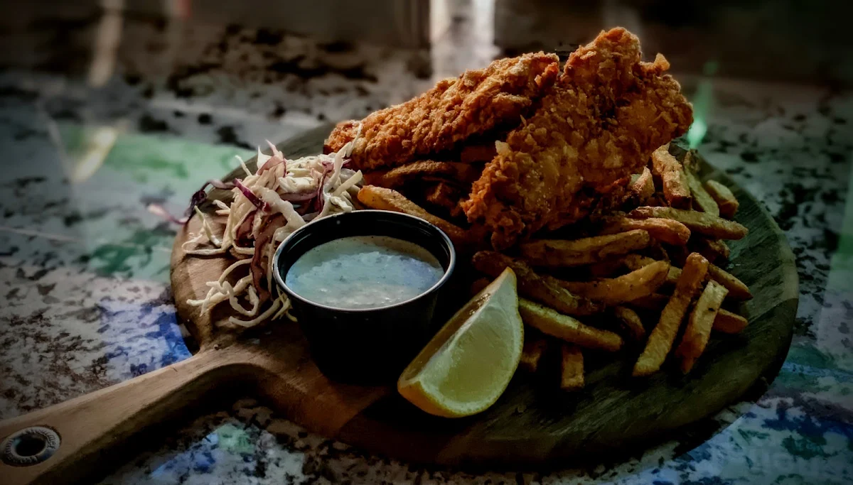 Fish and Chips, The Squire Pub & Grill