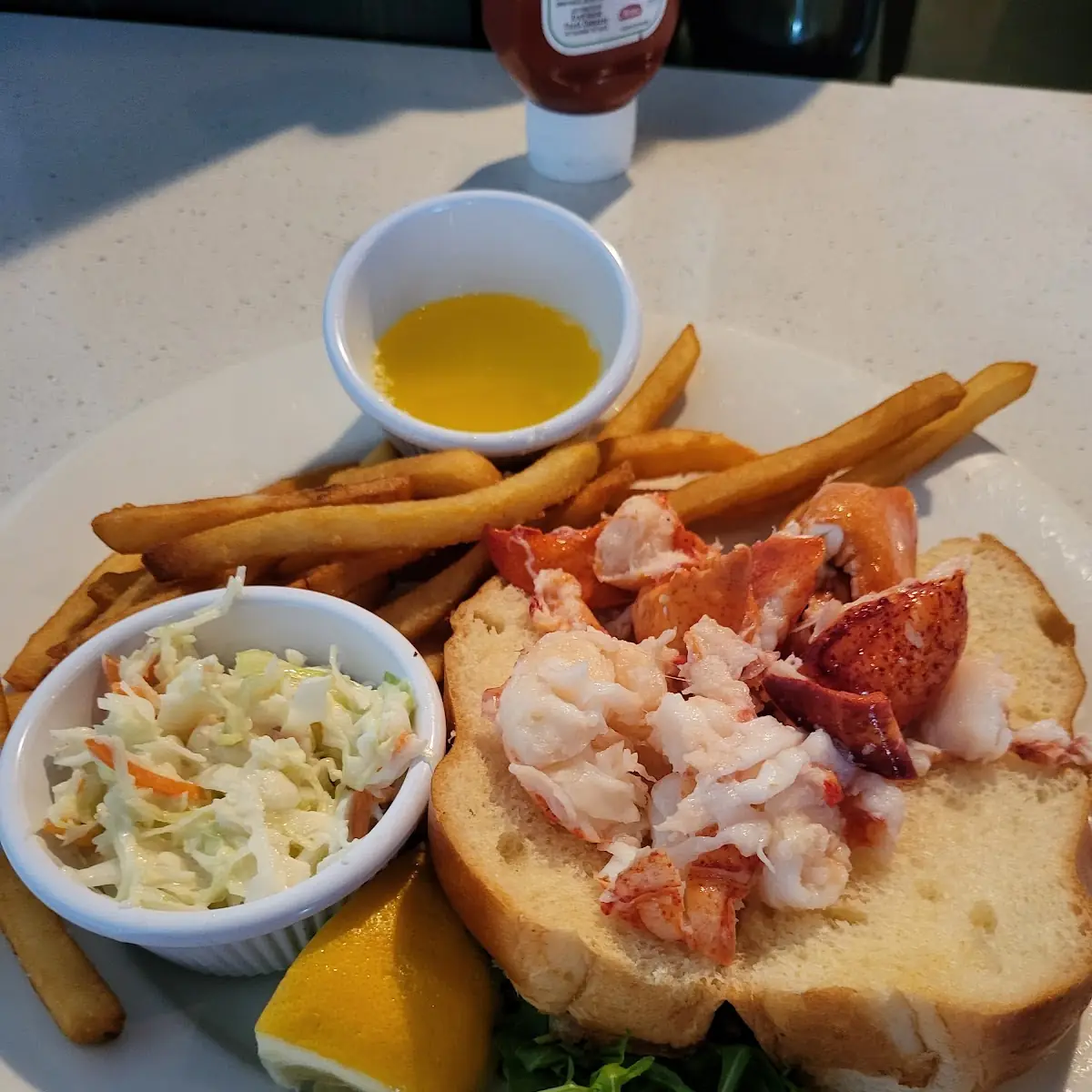 Lobster Roll with Melted Butter