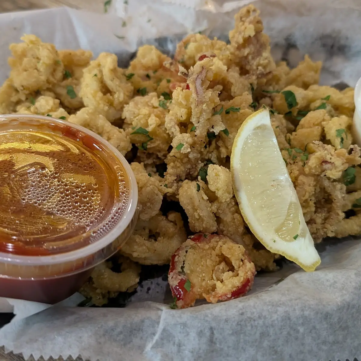 Crispy Fried Calamari with Dipping Sauces