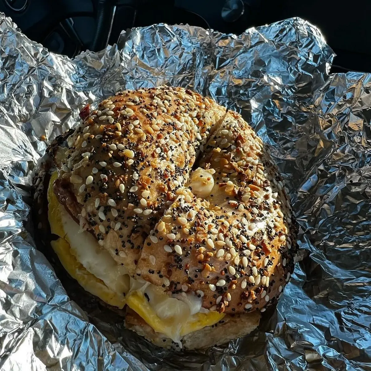 Bacon Egg and Cheese on a Plain Bagel