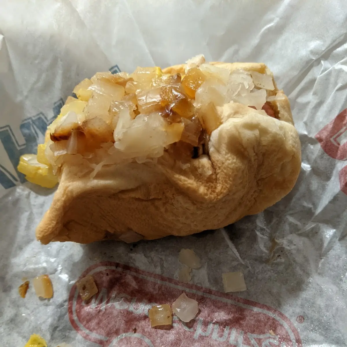 Hot Dog Mustard Grilled Onions