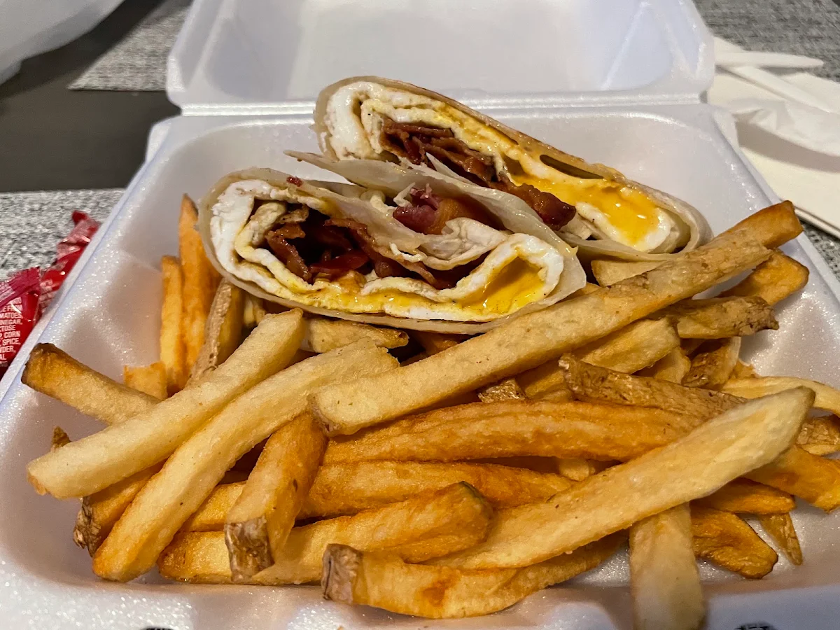 Sausage Egg and Cheese with Fries