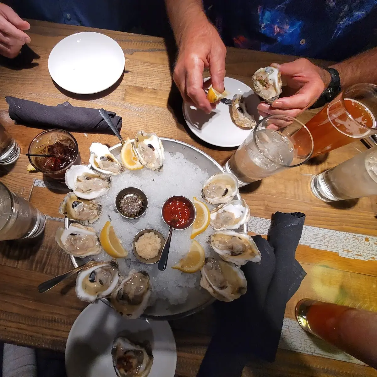 Pei Oysters on the Half Shell