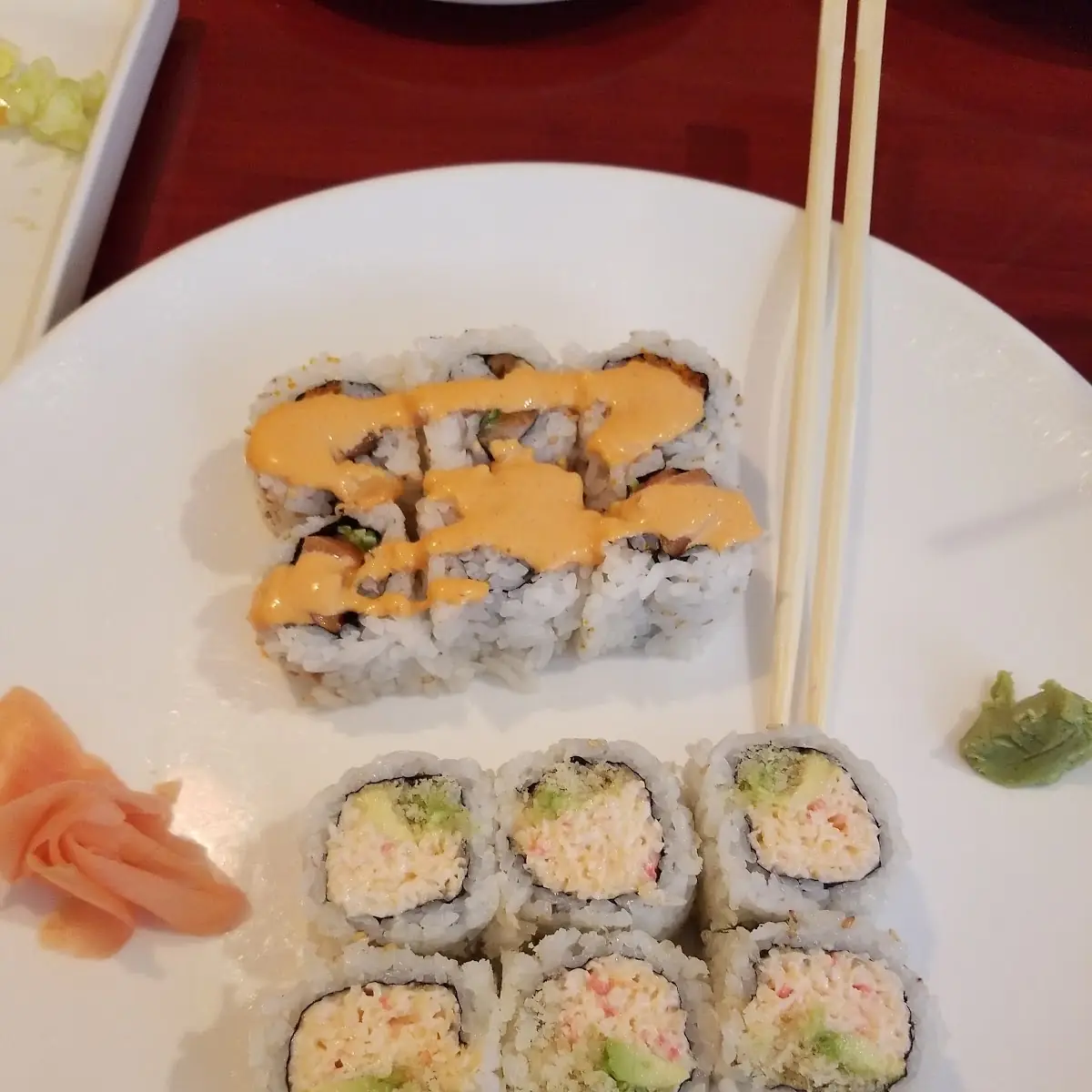 Snow Crab Roll & Spicy Salmon Roll