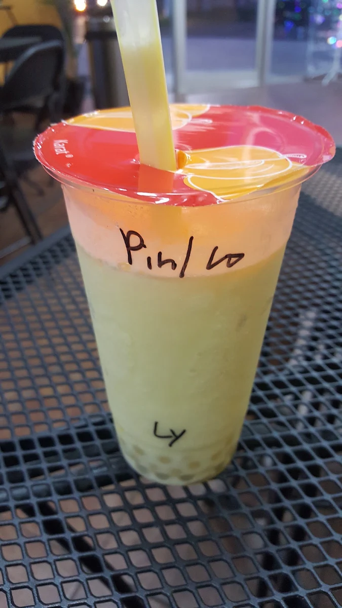 Pina Colada Smoothie with Boba